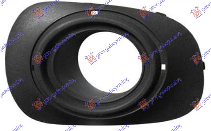 FRONT BUMPER GRILLE (W/ FOG LAMP HOLE) DOUBLE CAB (BLACK) -2014