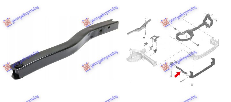 CROSS MEMBER BRACKET STEEL (FRONT PART)