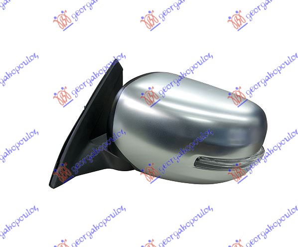 DOOR MIRROR MANUAL CHROME (W/SIDE LAMP)