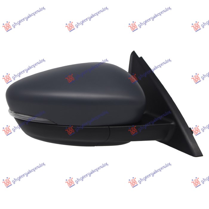 DOOR MIRROR ELECTRICAL HEATED PRIMED (W/SIDE LAMP) 6PIN (CONVEX GLASS)