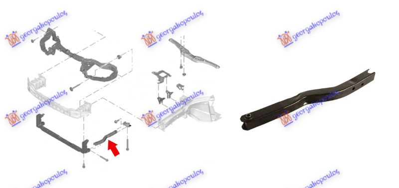 CROSS MEMBER BRACKET STEEL (FRONT PART)