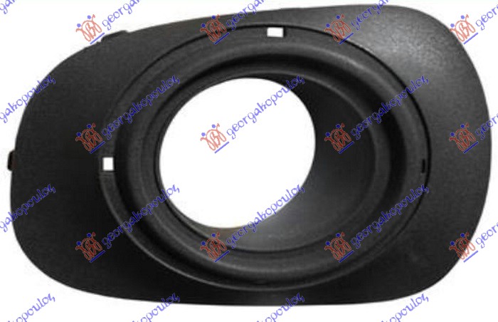 FRONT BUMPER GRILLE (W/ FOG LAMP HOLE) DOUBLE CAB (BLACK) -2014