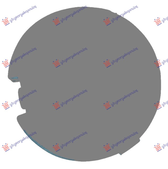TOW HOOK COVER REAR SILVER