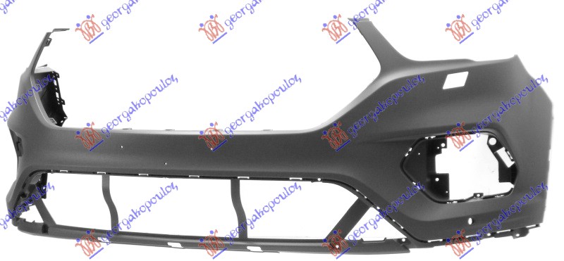 FRONT BUMPER PRIMED (W/PDS & WASHER HOLES) (A QUALITY)