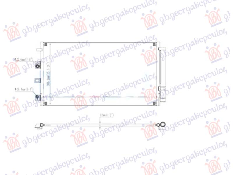 CONDENSER 2.5 PETROL-HYBRID (721x386x12)
