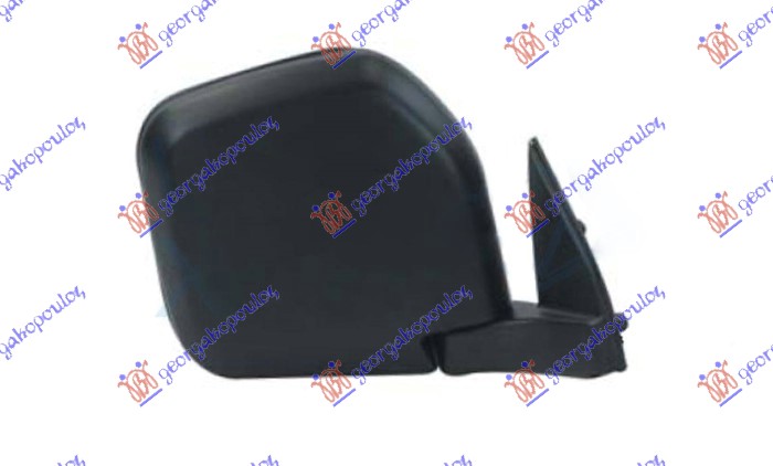 DOOR MIRROR MANUAL BLACK (A QUALITY) (CONVEX GLASS)