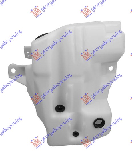 WIPER WASHER TANK W/2 MOTOR & SENSOR HOLES