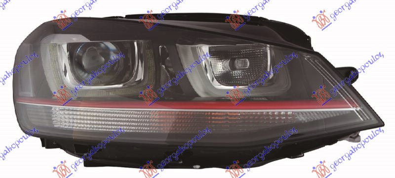 HEAD LAMP GTI XENON AFS W/LED DRL (E) (DEPO)
