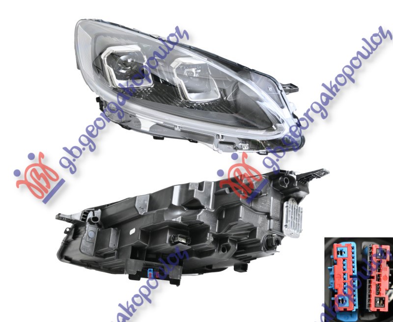 HEAD LAMP ELECTRICAL (LED) (WITH CORNER LAMP)  (VALEO)