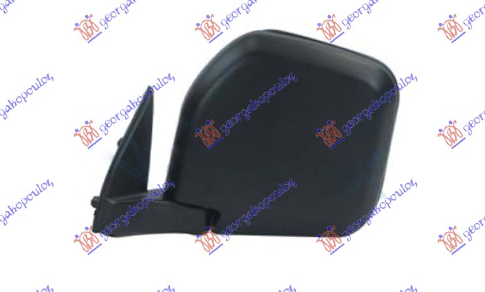 DOOR MIRROR MANUAL BLACK (A QUALITY) (CONVEX GLASS)