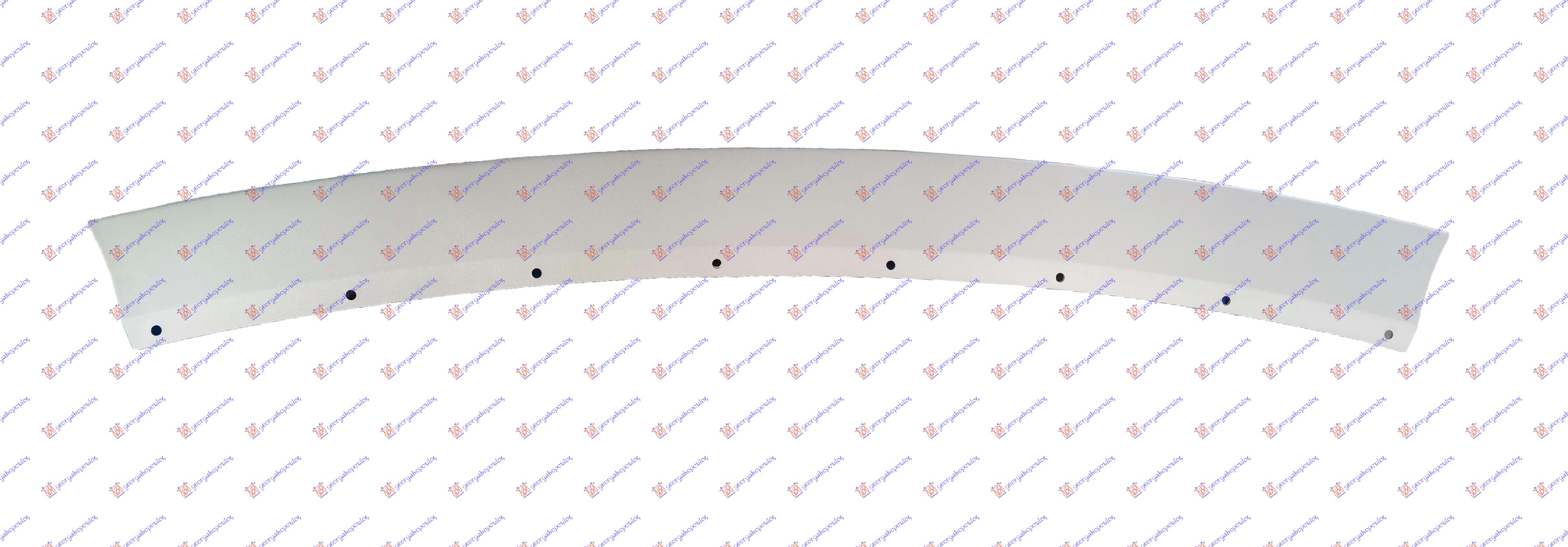 FRONT BUMPER MOULDING LOWER SILVER