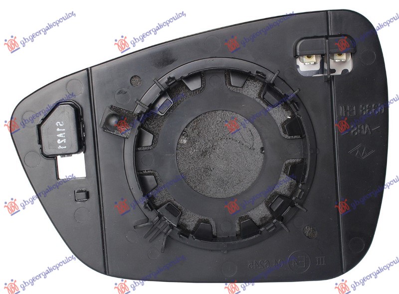 DOOR MIRROR GLASS HEATED (W/BLIS) (CONVEX GLASS)