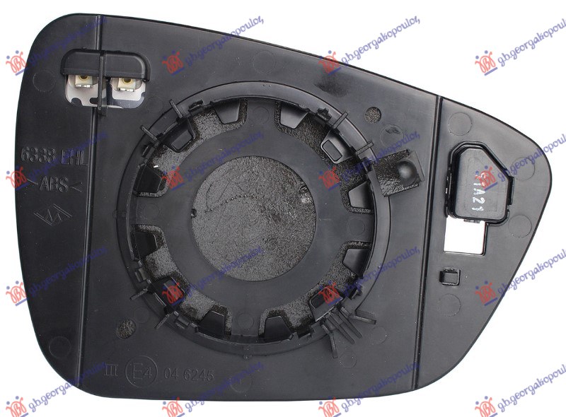 DOOR MIRROR GLASS HEATED (W/BLIS) (CONVEX GLASS)