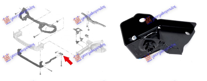 CROSS MEMBER BRACKET STEEL (REAR PART)