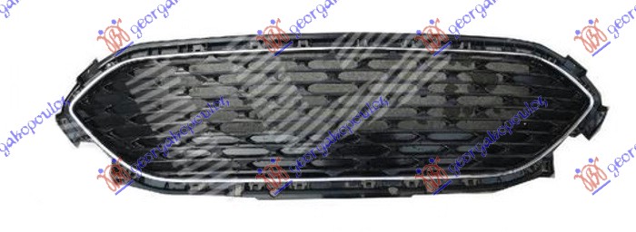 GRILLE BLACK W/CHROME MOULDING