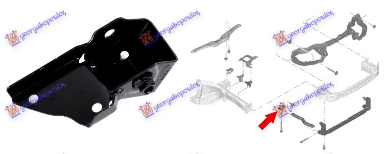 CROSS MEMBER BRACKET STEEL (REAR PART)