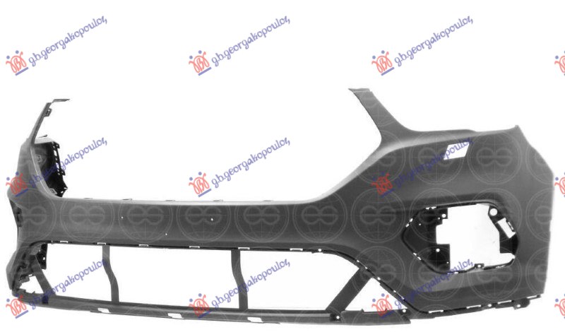 FRONT BUMPER PRIMED (W/WASHER HOLES) (WITH&W/O PDC) (A QUALITY)